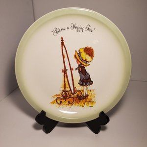 Holly Hobbie "Put on a Happy Face" decorative ceramic plate